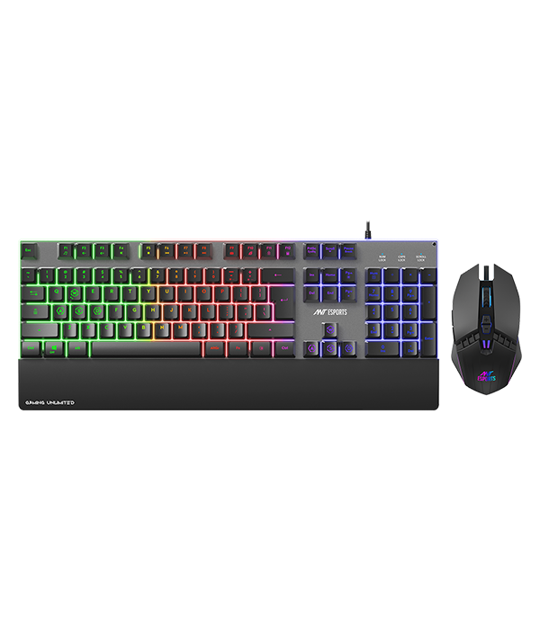 KM550 Wired Gaming Keyboard & Mouse combo - Black