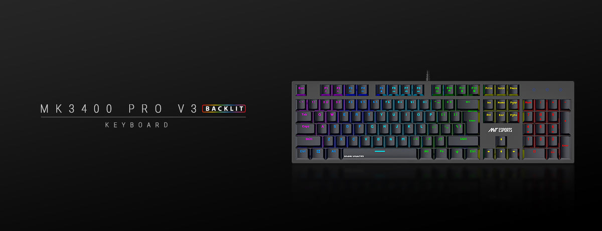 MK3400 V3 World of Warships Mechanical Keyboard - Black