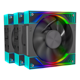 QUARTZFLOW 3x120MM CASE FAN KIT ARGB (BLACK)