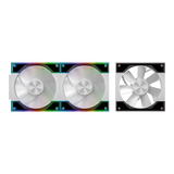 QUARTZFLOW KIT 3x120MM CASE FAN KIT ARGB (WHITE)