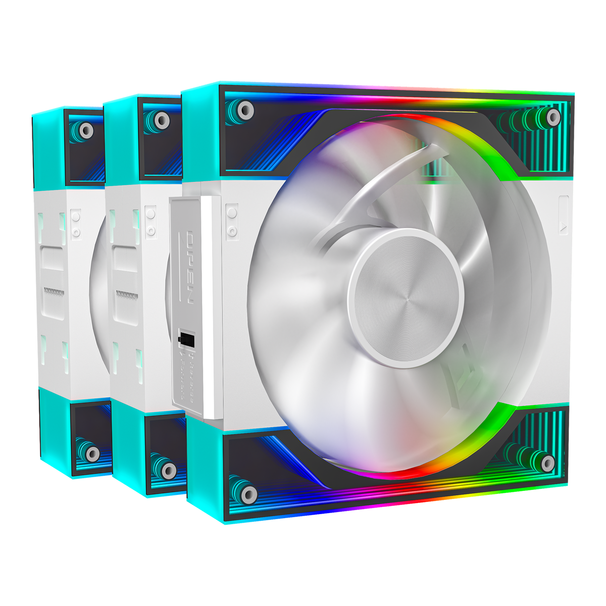QUARTZFLOW 3x120MM CASE FAN KIT ARGB