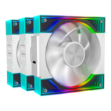 QUARTZFLOW KIT 3x120MM CASE FAN KIT ARGB (WHITE)