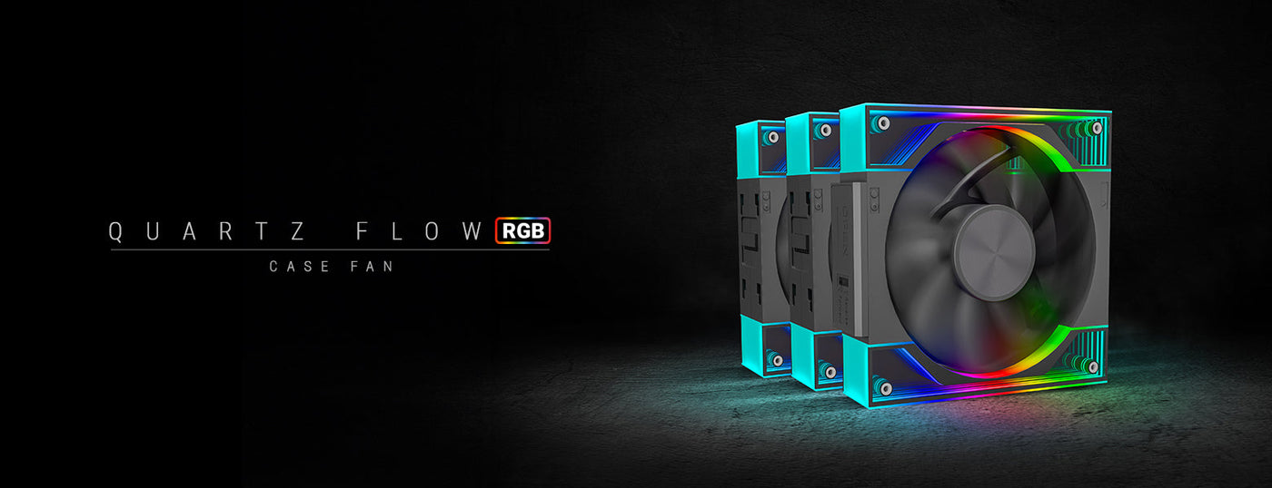 QUARTZFLOW 3x120MM CASE FAN KIT ARGB