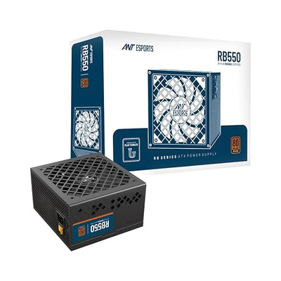 RB550 Non Modular High Efficiency Power Supply/PSU with 120mm Silent Fan for Efficient Heat Dissipation