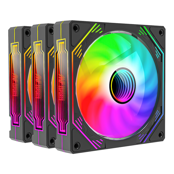 Sciflow 3x120mm ARGB Case Fan Kit (Black)