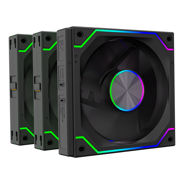 SHIFTFLOW KIT 3x120MM CASE FAN KIT ARGB (BLACK)