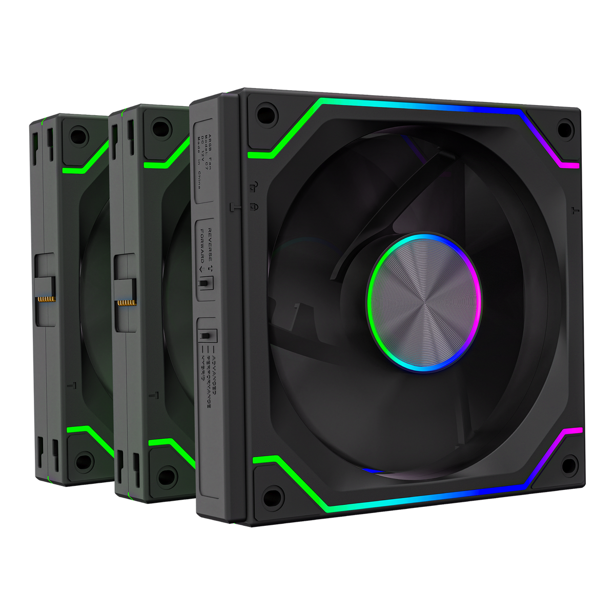 SHIFTFLOW KIT 3x120MM CASE FAN KIT ARGB (BLACK)