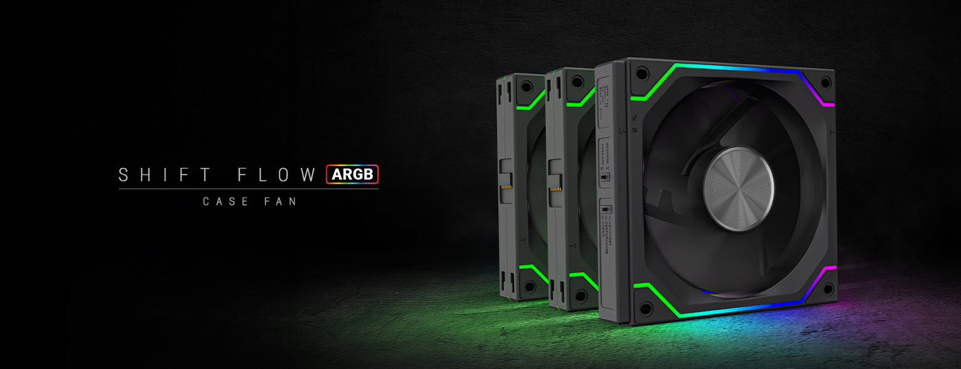 SHIFTFLOW KIT 3x120MM CASE FAN KIT ARGB (BLACK)