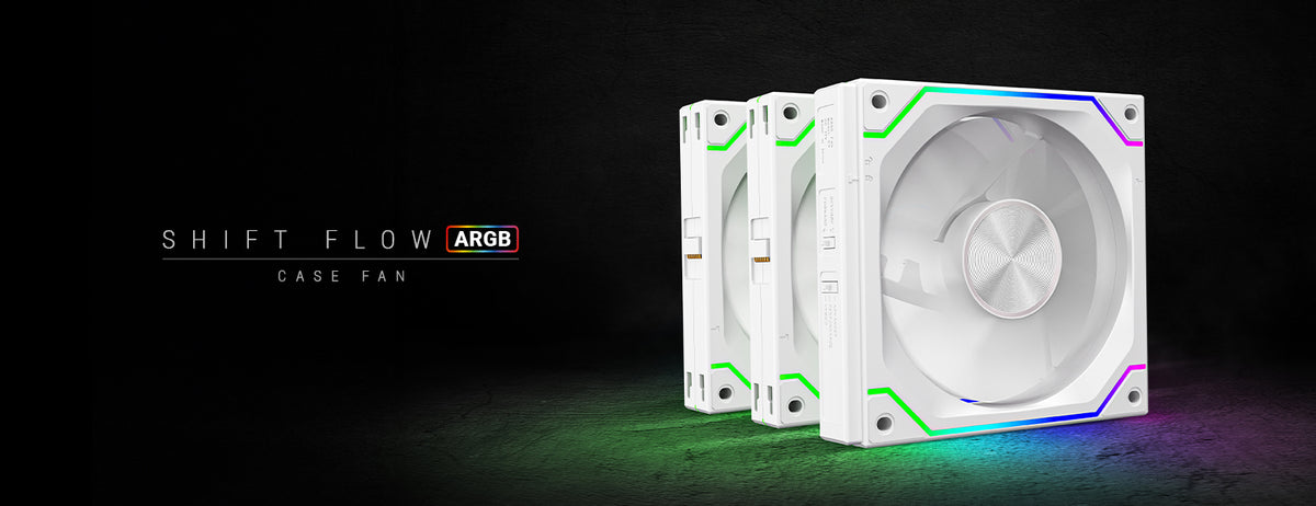 SHIFTFLOW KIT 3x120MM CASE FAN KIT ARGB White