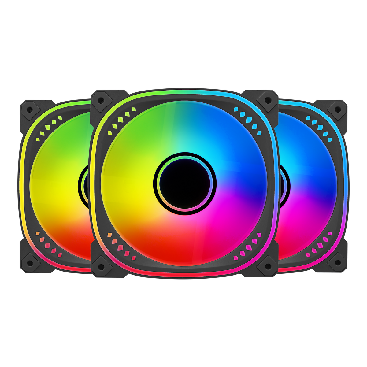 Spectraflow 3x120mm ARGB Black Case Fan Kit