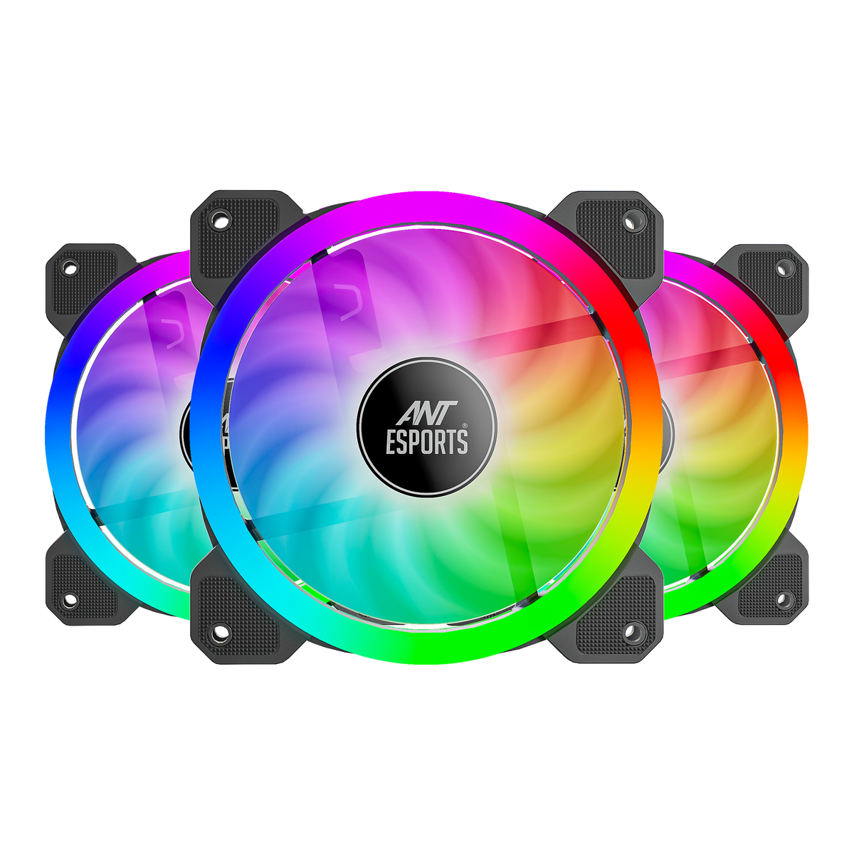 Superflow 3x120mm ARGB Black Case Fan Kit