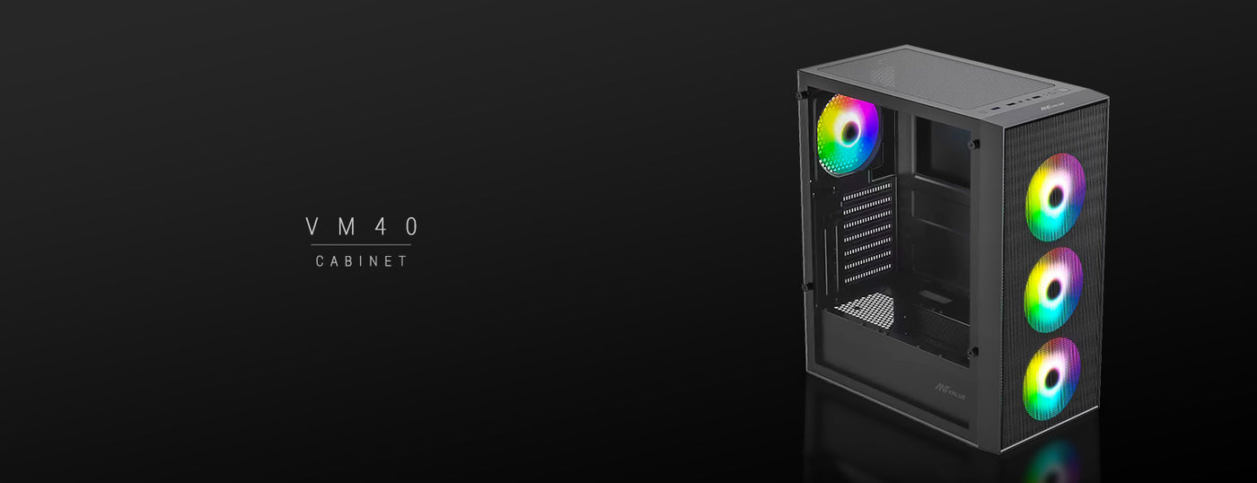 VM40 Gaming Cabinet Black