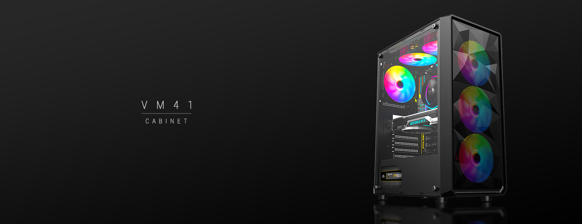 VM41  Gaming Cabinet Black