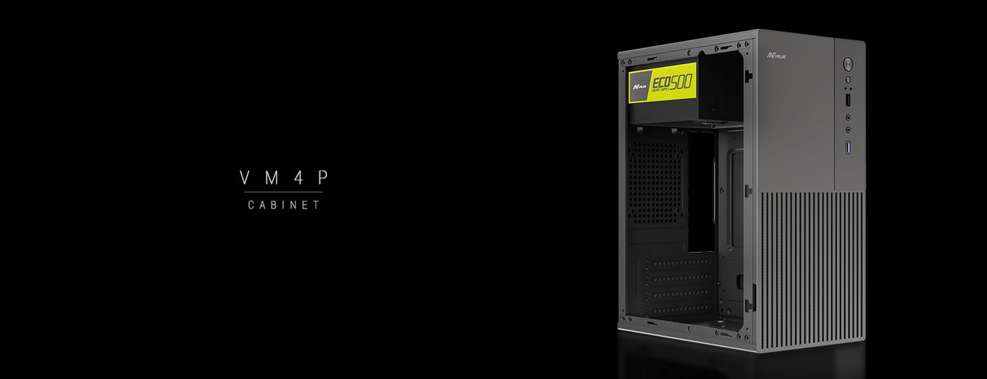 VM4P Office Cabinet With ECO 500 Power Supply - Black