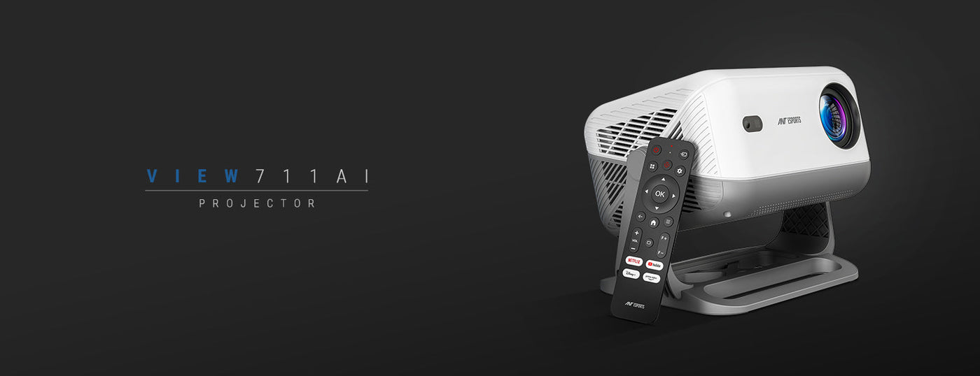 View 711 AI 1080P AI-Enabled Smart Projector