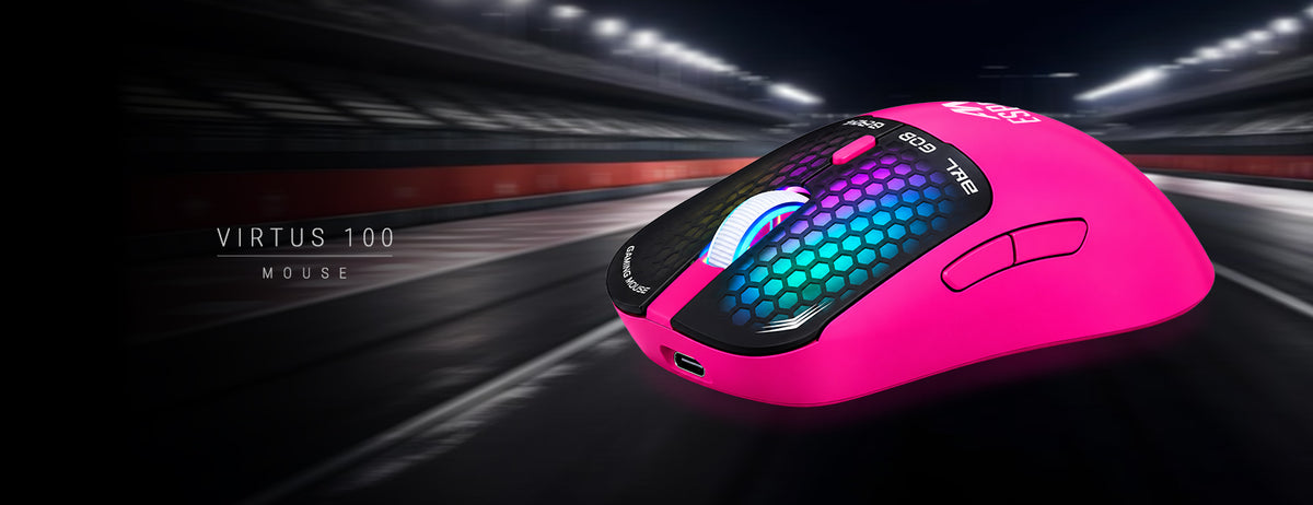 Virtus 100 Gaming Mouse - Pink