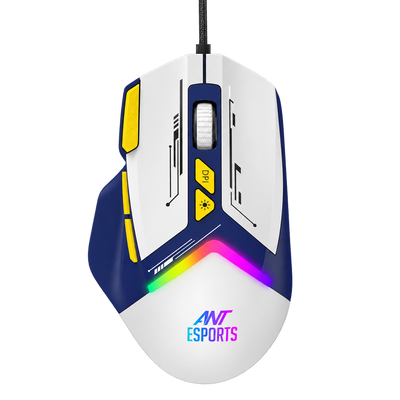 GM333 Gaming Mouse - Blue/White/Yellow