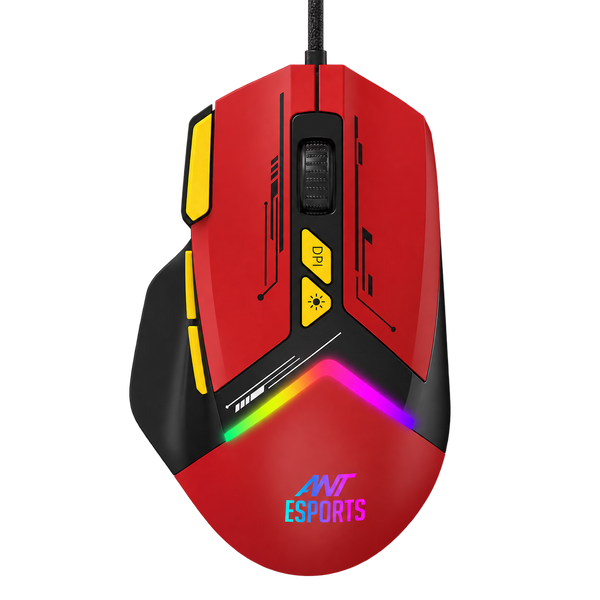GM333 Gaming Mouse - Black/Red/Yellow