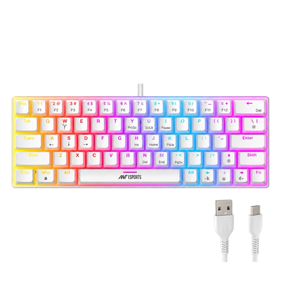 MK1200 60% Mechanical Keyboard - White
