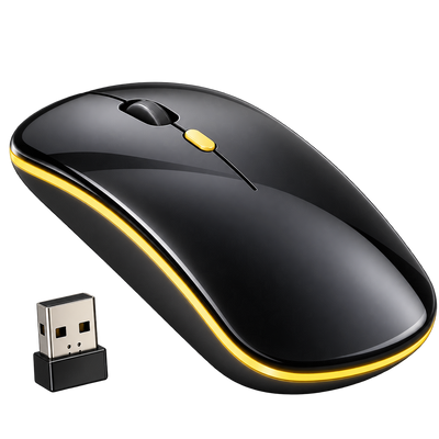 Globe 25 Dual-Mode Wireless Mouse - 30Hr Playtime, Black