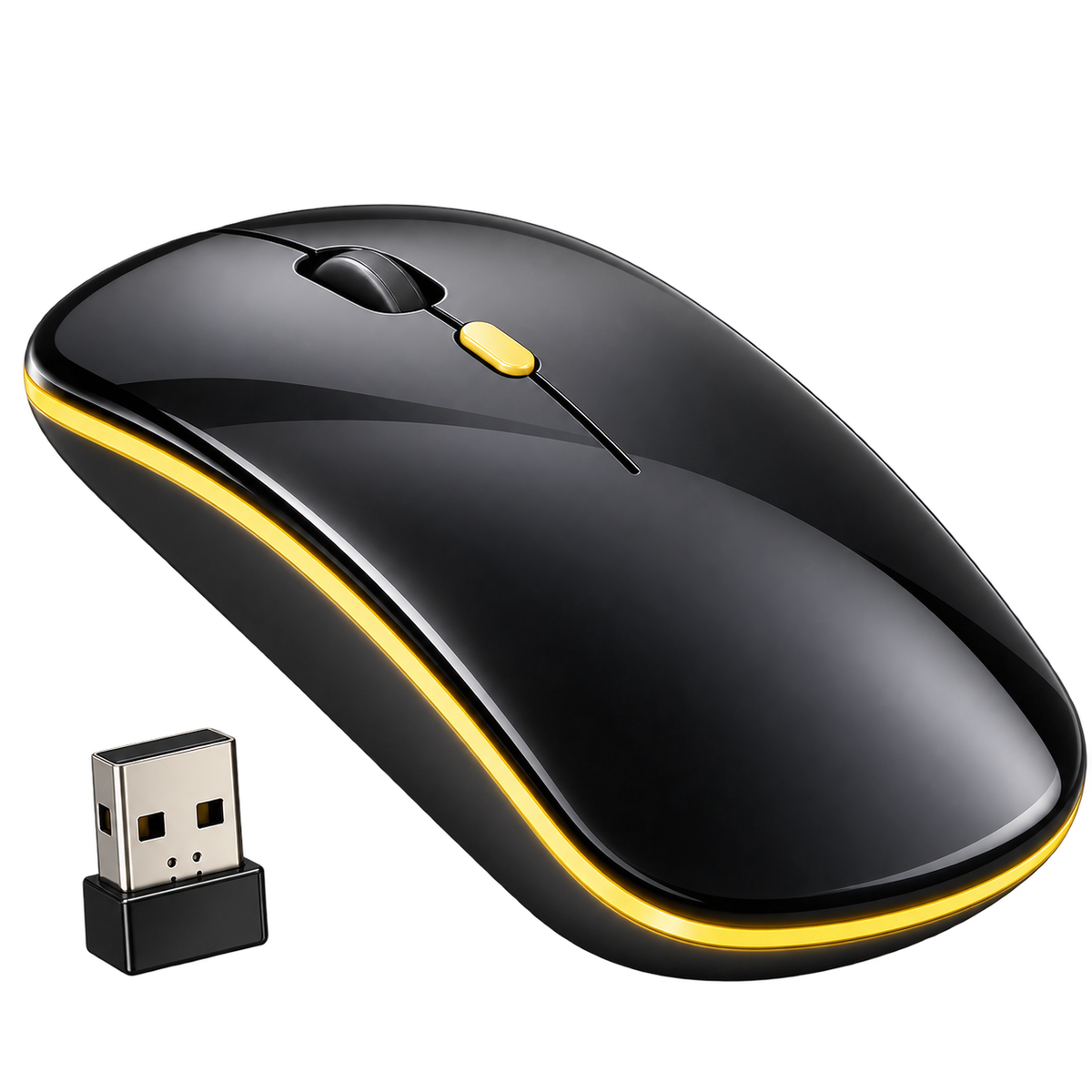 Globe 25 Dual-Mode Wireless Mouse - 30Hr Playtime, Black