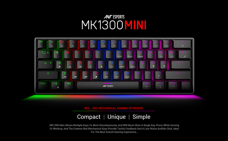 mk 1300 mini gaming keyboard