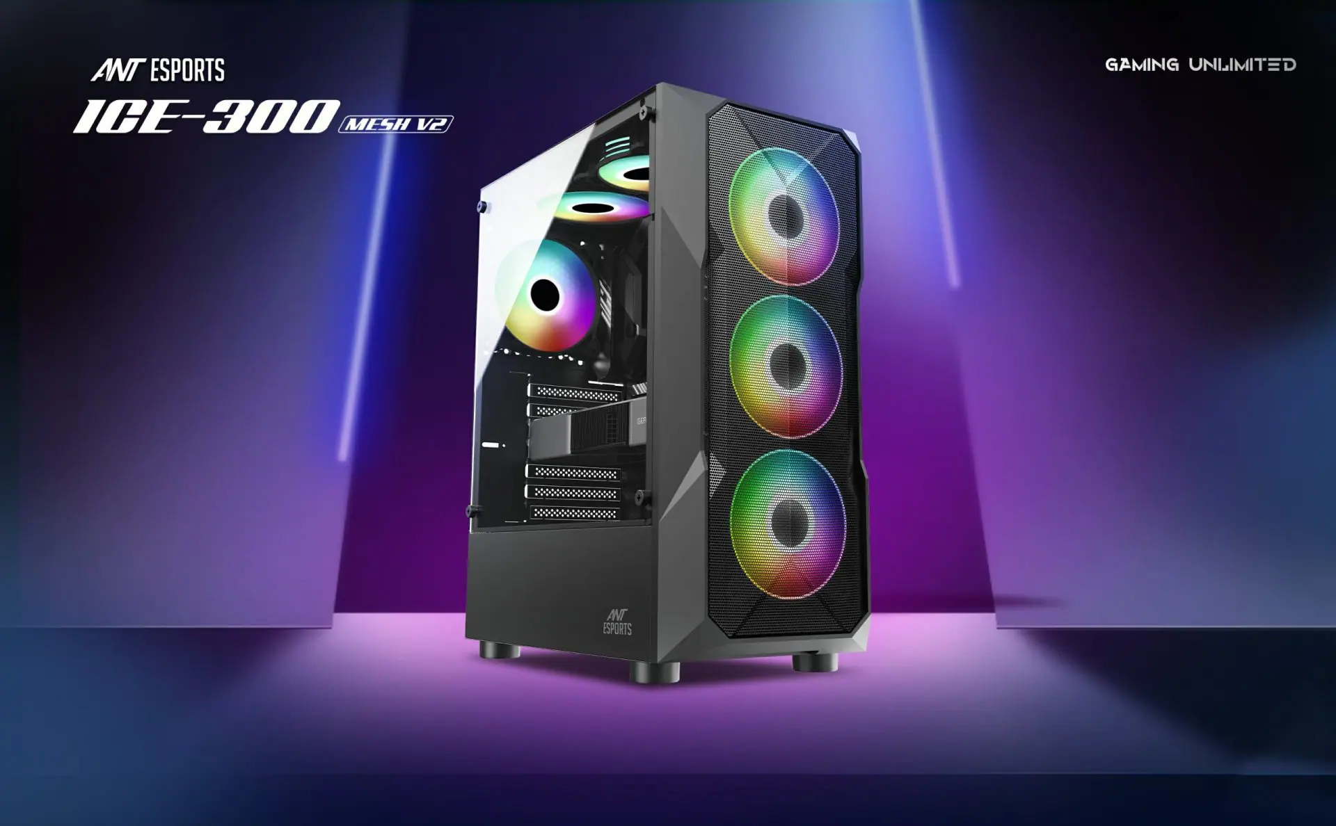 Ant Esports ICE-300 Mesh V2 Mid-Tower Gaming Cabinet at Best Price