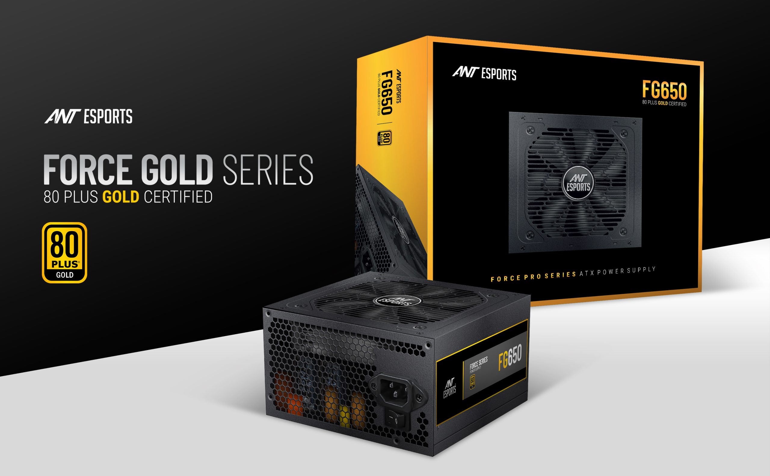 ANT Escports 8- Plus Gold Certified Force Gold Series Power Supply