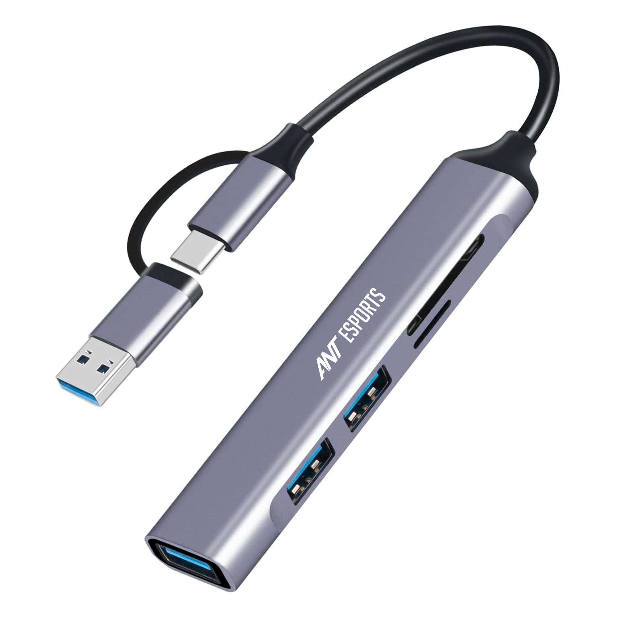 Ant Esports AEC610 6 in 1 USB C Hub Multiport Adapter, USB 3.0, 2.0 and ...