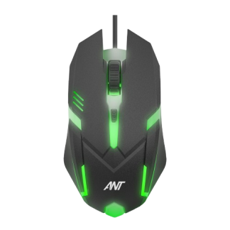 Ant GM46 2400DPI RGB Wired Gaming Mouse Black