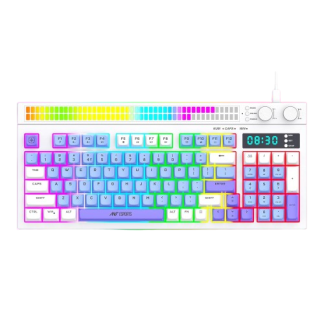 Ant Esports MK1900 RGB Wired Gaming Keyboard with Volume Knob & Alarm Clock
