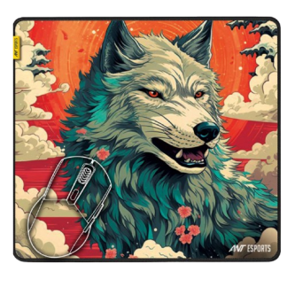 Ant Esports Wolf Mouse Pad 260X210X3mm Anti-fray Stitching