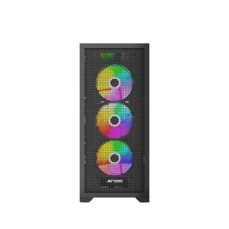 Ant Esports EVO 360 Mid Tower (E-ATX/ATX/M-ATX/M-ITX) Black Cabinet 4x120mm Fans