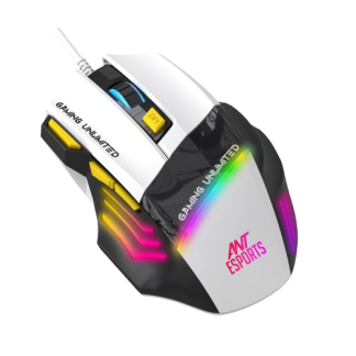 Ant Esports GM100 3600 DPI Wired RGB Gaming mouse Black&White