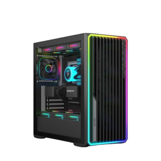Ant Esports MeshX360 Mid Tower (E-ATX/ATX/M-ATX/M-ITX) Black Cabinet 4x120mm Fans