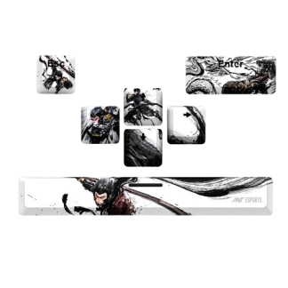 Ant Esports PBT Keycaps Switches for Mechanical Keyboard Ape Valley Anime_White