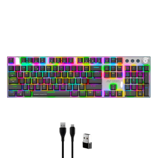 Ant Esports MK 4400 Pro Wireless Mechanical Gaming Keyboard Brown Switch - Black