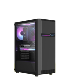 Ant Value VM25 Mid Tower (ATX/M-ATX/ITX) Black Cabinet with 120mm Fan