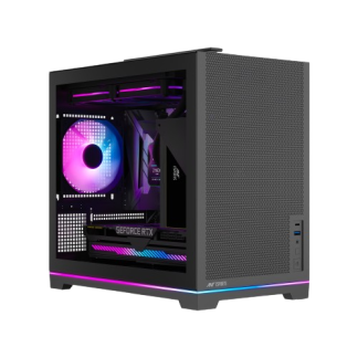 Ant Esports Box C air V2 (M-ATX/M-ITX) Black Cabinet with120mm Fan
