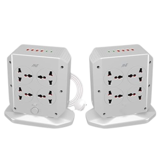 Ant Electrapole Vertical Power Socket - White