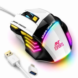 Ant Esports Strike10 Wired Optical Gaming Moue - White