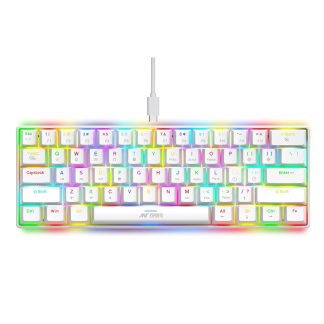 Ant Esports MK1300 V2 60% Mechanical Gaming Keyboard -White